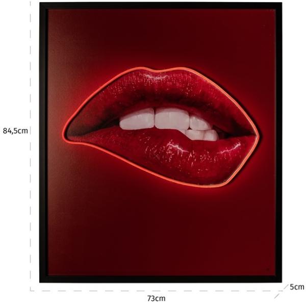 Product photograph of Lips Wall Art from Choice Furniture Superstore.